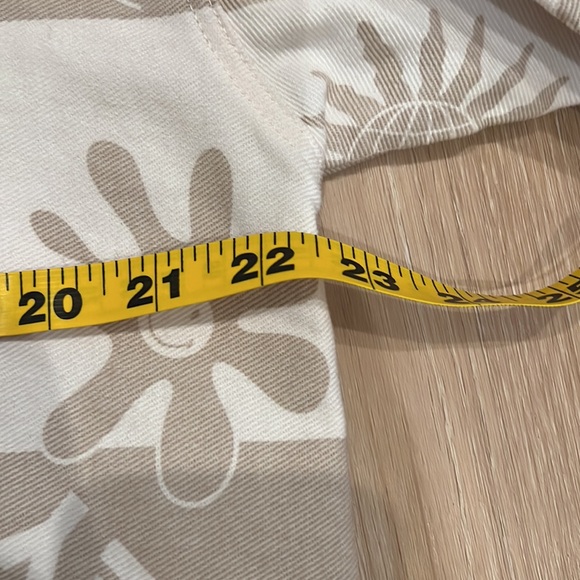 Smiley x H&M long sleeve oversized shacket size xs, hippie, boho, neutral - Picture 12 of 14